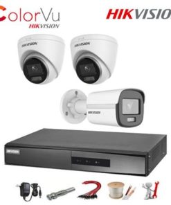 Trọn Bộ 3 Camera Hikvision IP 2MP ĐÊM CÓ MÀU
