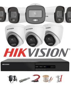 Trọn Bộ 8 Camera Hikvision IP 2MP ĐÊM CÓ MÀU