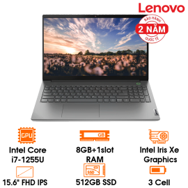 Laptop Lenovo Thinkbook 15 G4 IAP -Mineral Grey- 15.6 " FHD IPS; Intel Core i7-1255U; 8GB on +1 slot; 512GB SSD + M.2 2242; WF5+ BT5.1+ Lan; Alu A; Win11H; 2Y (15-G4-21DJ00CWVN)