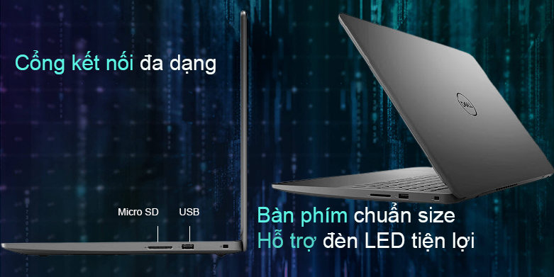 Laptop Dell Inspiron 15 3501 (N3501C-P90F005N3501C) | Cổng kết nối đa dạng