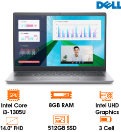 Laptop Dell Vostro 3430 - Gray- 14 FHD WVA; Intel Core i3-1305U; 8GB; 512GB SSD; Polyc; WF5+ BT5.2+ Lan; Win11H+ OfficeHS21; 1Y IH (V3430-71026453)