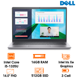 Laptop Dell Vostro 3430 - Gray- 14 FHD WVA; Intel Core i5-1335U; 16GB; 512GB SSD; Polyc; WF5+ BT5.2+ Lan; Win11H+ OfficeHS21; 1Y IH (V3430-71021669)