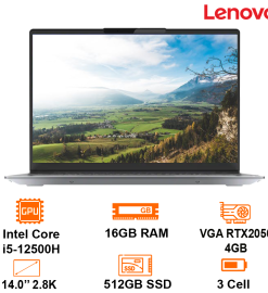Laptop Lenovo Thinkbook 14 G4 -Grey- 14" 2.8K; Intel Core i5-12500H; 16GB 3200; 512GB PCIe+ M.2 2280; VGA RTX2050 4GB; Wifi6+BT5.1; Alu A, D; Win11H; 2Y (14-G4-IAP-21CX001PVN)
