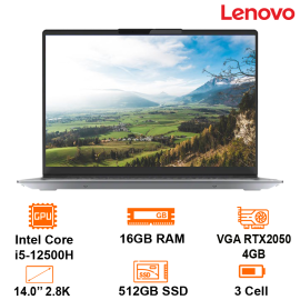Laptop Lenovo Thinkbook 14 G4 -Grey- 14" 2.8K; Intel Core i5-12500H; 16GB 3200; 512GB PCIe+ M.2 2280; VGA RTX2050 4GB; Wifi6+BT5.1; Alu A, D; Win11H; 2Y (14-G4-IAP-21CX001PVN)