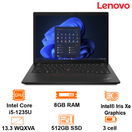 Laptop Thinkpad X13 Gen 3 -Villi Black- 13.3 WUXGA(1920x1200); Intel Core i5-1235U; 08GB; 512GB SSD; Dos; Carbon Fiber; 3Y (X13-G3-21BN008JFQ)