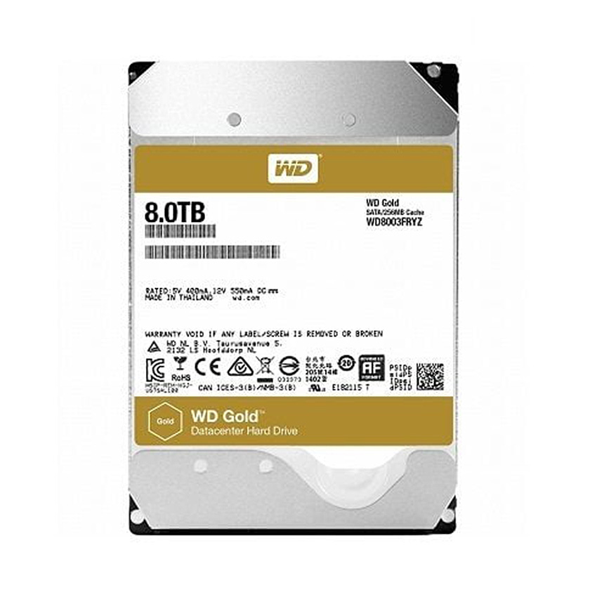 Ổ cứng HDD WD Gold 8TB WD8004FRYZ tại Hải Phòng