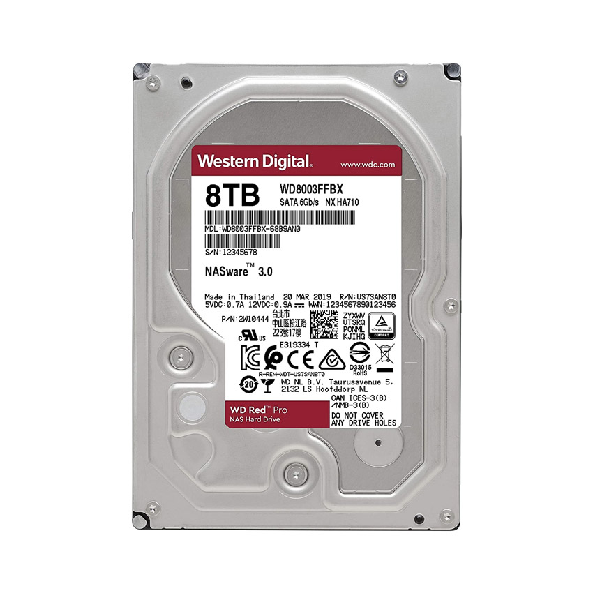 Ổ cứng HDD WD 8TB Red Pro Hải Phòng (WD8003FFBX)