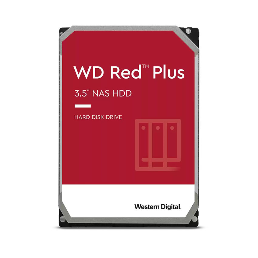 Ổ cứng HDD WD 6TB Red Plus 3.5 inch, 5400RPM, SATA, 256MB Cache (WD60EFPX)