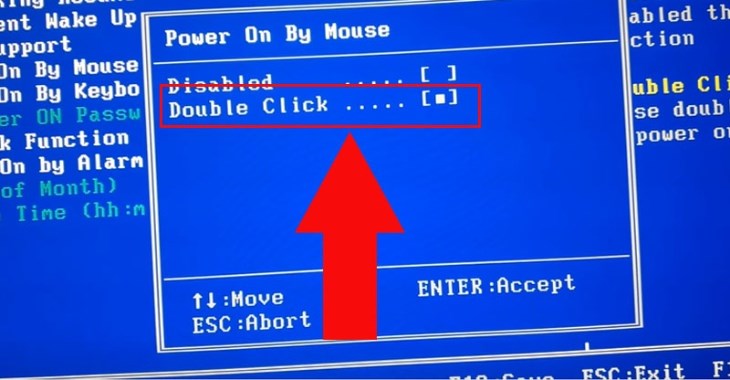 Bạn chọn Double click