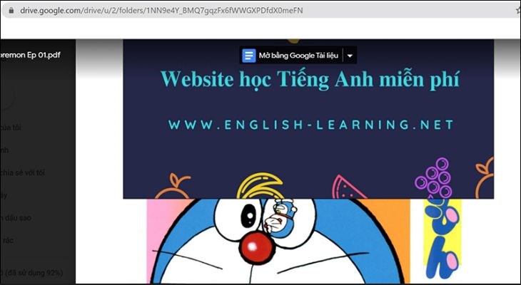 Người dùng được phép in PDF, tải xuống và tìm nội dung trong tài liệu khi sử dụng Google Drive