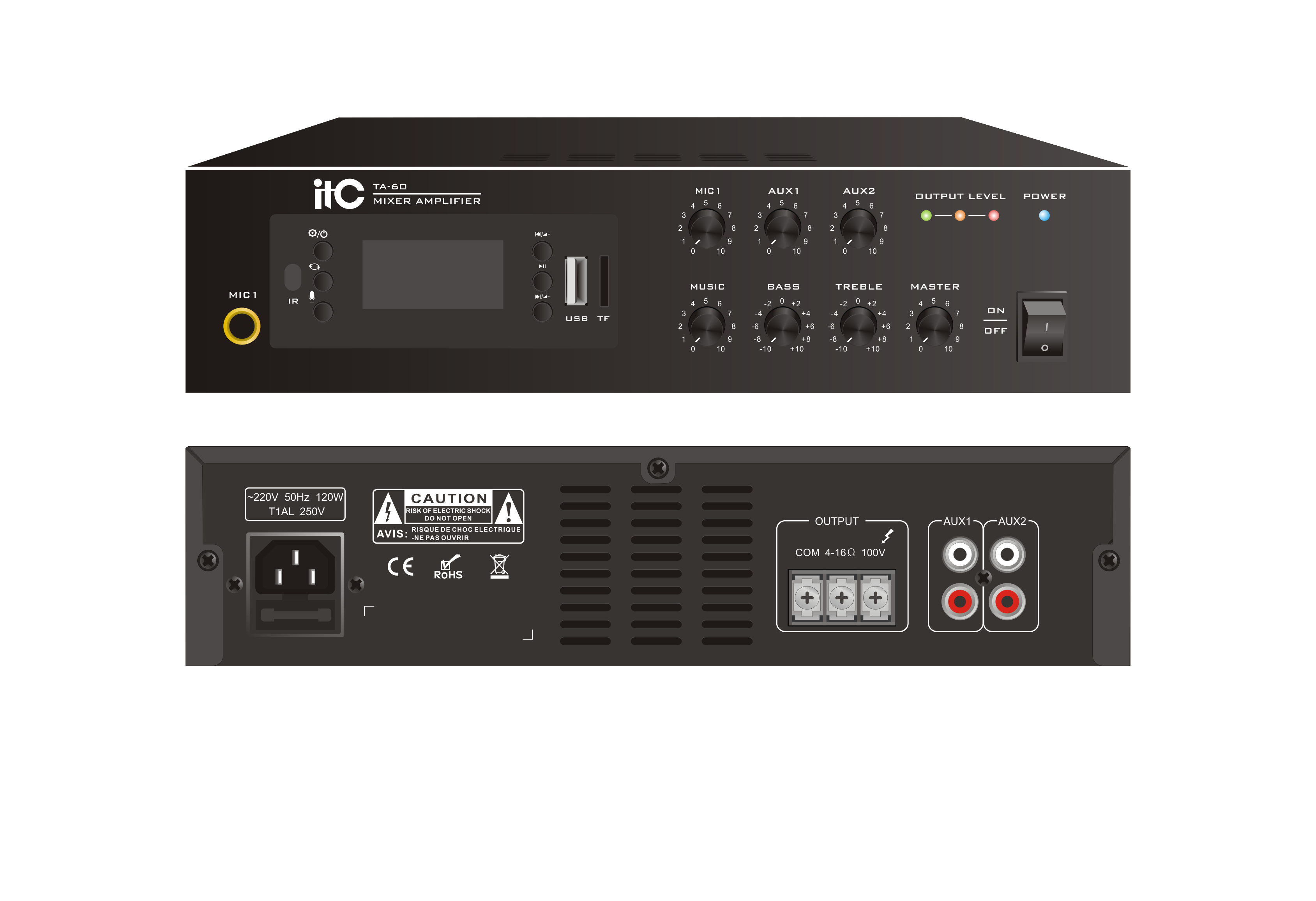 Bộ khuếch đại trộn mini itc TA-60
