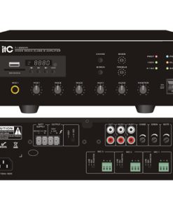 T-120DMV / T-240DMV / T-350DMV / T-500DMV Desktop Digital mixer amplifier with MP3/Tuner/Bluetooth(Phoenix Mic Input, wtih 24VDC)