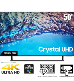 TV Samsung 50-inch BU8500 - Crystal UHD 4K, Dynamic Crystal Color, Voice Search