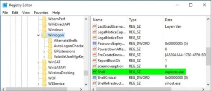 Bạn bấm vào lệnh explorer.exe