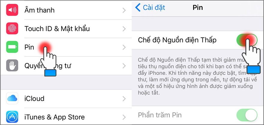 cách tiết kiệm pin iPhone hiệu quả