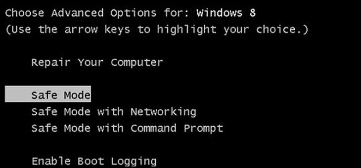 Bạn vào chế độ Safe Mode