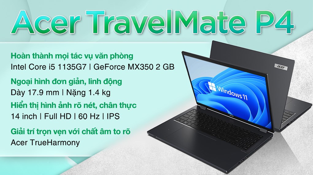 Top 5 laptop Acer đáp ứng học tập tốt nhất cho sinh viên học sinh