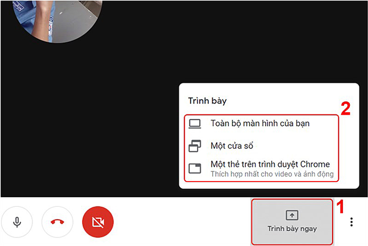 Chia sẻ màn hình. Chia sẻ màn hình.