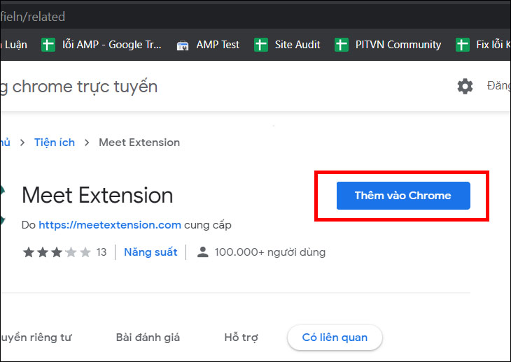 Chọn Thêm vào Chrome Chọn Thêm vào Chrome