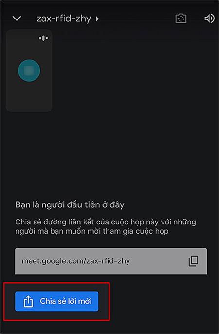 Chọn Chia sẻ lời mời để chia sẻ đường link lớp học, họp online của bạn qua Facebook, Zalo,... Chọn Chia sẻ lời mời để chia sẻ đường link lớp học, họp online của bạn qua Facebook, Zalo,...