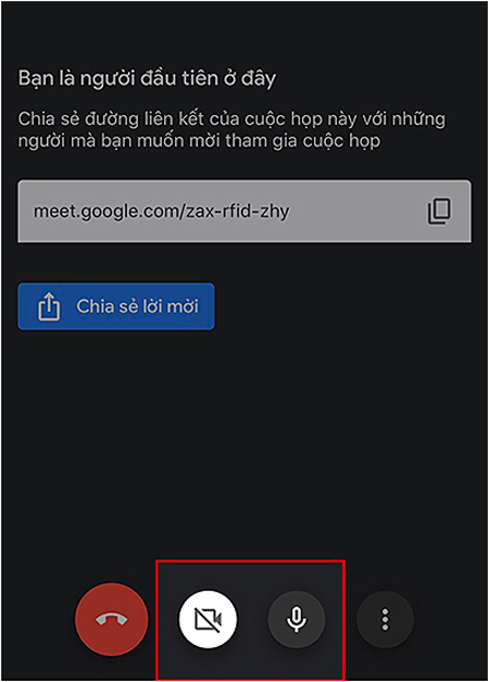 Bạn có thể tùy chỉnh micro, camera của bản thân với các biểu tượng ở phía dưới Bạn có thể tùy chỉnh micro, camera của bản thân với các biểu tượng ở phía dưới