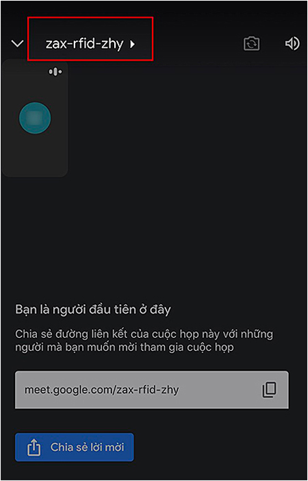 Quản lý danh sách người tham gia buổi học, họp online bằng cách nhấn vào mã lớp học, họp online ở góc trên bên trái Quản lý danh sách người tham gia buổi học, họp online bằng cách nhấn vào mã lớp học, họp online ở góc trên bên trái