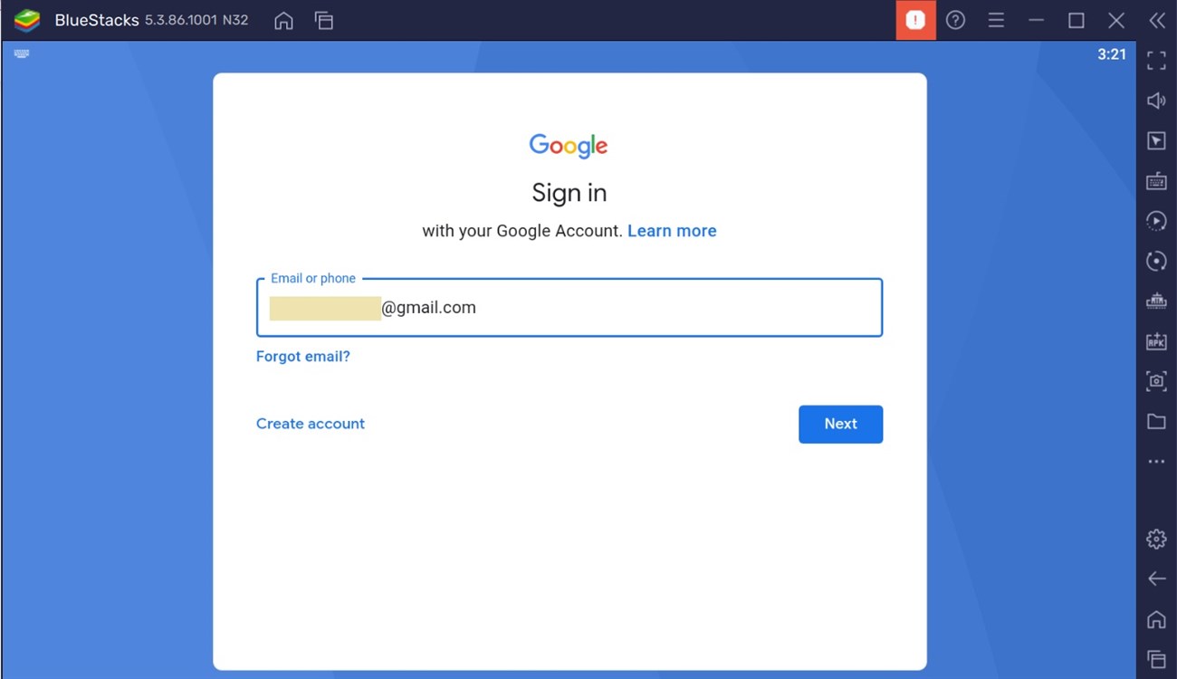 Bạn tiến hành đăng nhập vào tài khoản Google của mình