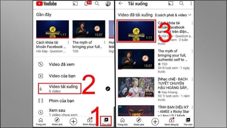 Xem danh sách video đã tải trên YouTube