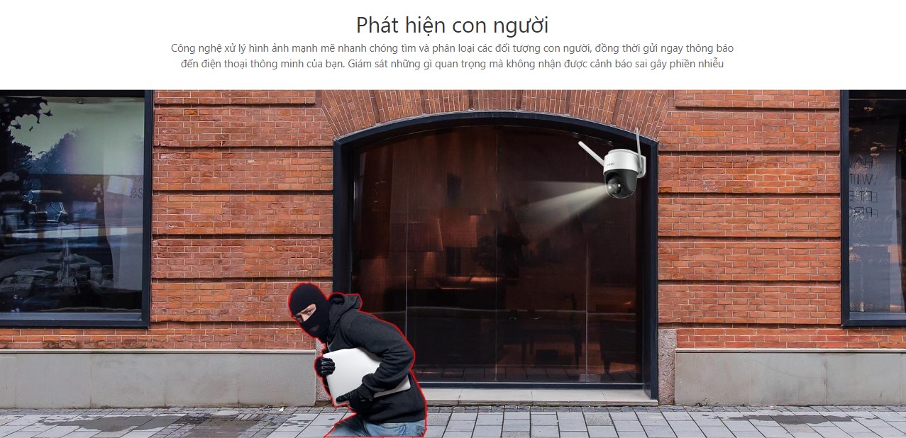 Camera IMOU IPC-S22FP/Wifi/Quét/Màu 24/7/Nhận diện con người/Zoom kỹ thuật số/Cuộc gọi 2 chiều 