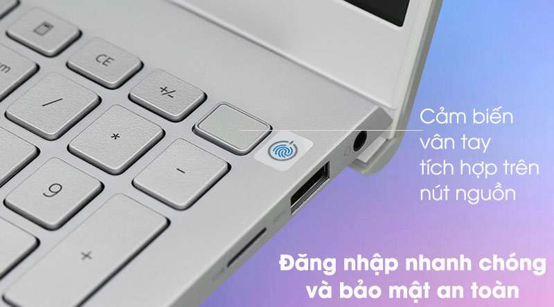 Laptop Dell Inspiron 5502 i5 (1XGR11) - Vân tay