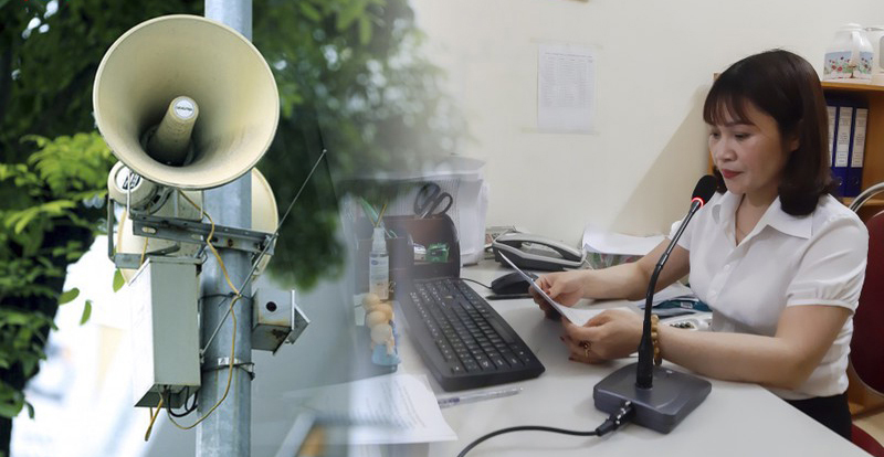 Loa nghe nhạc sử dụng thường xuyên ở hệ thống âm thanh thông báo tại khu phố đi bộ.