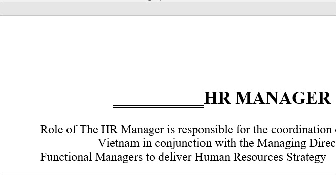 Nhấn phím Tab để tạo đường gạch ngang trong Word. Nhấn phím Tab để tạo đường gạch ngang trong Word.