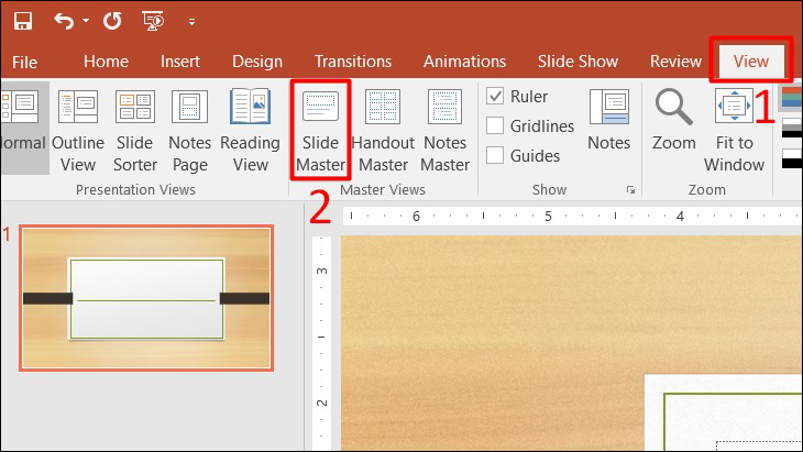 Tạo Slide Master cho PowerPoint