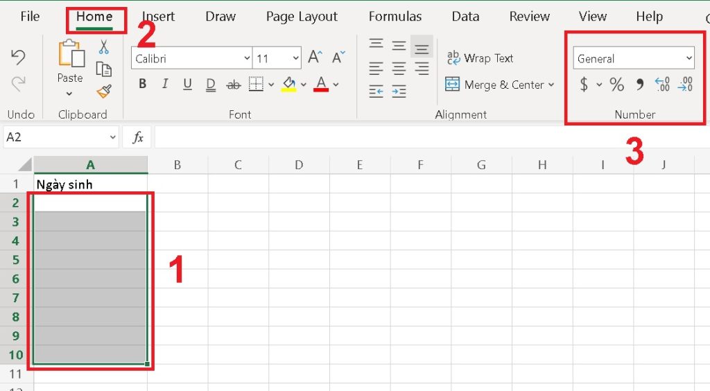 định dạng ngày tháng trong Excel cực kỳ đơn giản