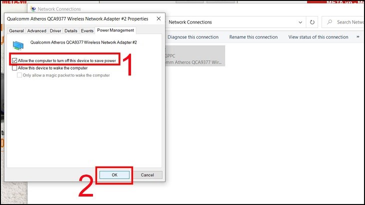 Bạn chọn vào Client for Microsoft Networks và chọn Configure ở mục WiFi 2 Bạn chọn vào Client for Microsoft Networks và chọn Configure ở mục WiFi 2