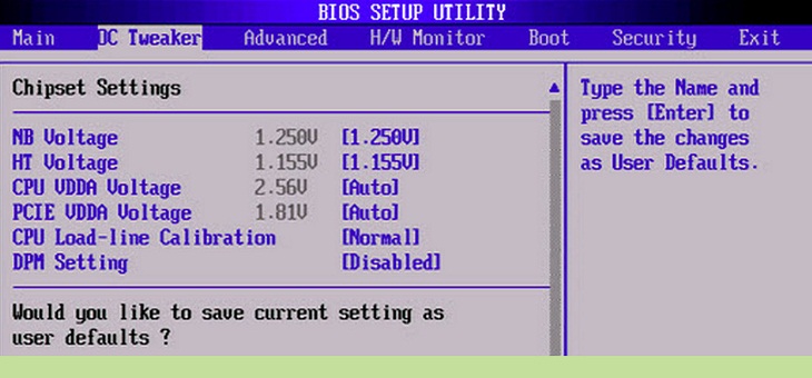 Giao diện BIOS Giao diện BIOS