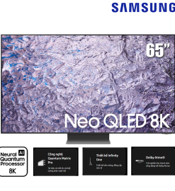 TV Samsung 65-inch 65QN800C - Neo QLED 8K, Quantum Matrix Pro, Voice Seach, AI Upscaling, Infinity One, Dolby Atmos ( model 2023 )