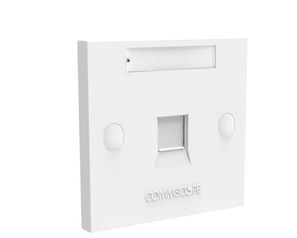 lắp đặt 1-Port Faceplate Kit COMMSCOPE FPS-BS-1P-W