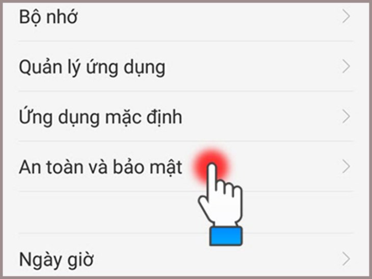 Chọn An toàn và bảo mật dự án