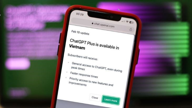 ChatGPT ra mắt phiên bản ChatGPT Plus tại Việt Nam từ ngày 11/2