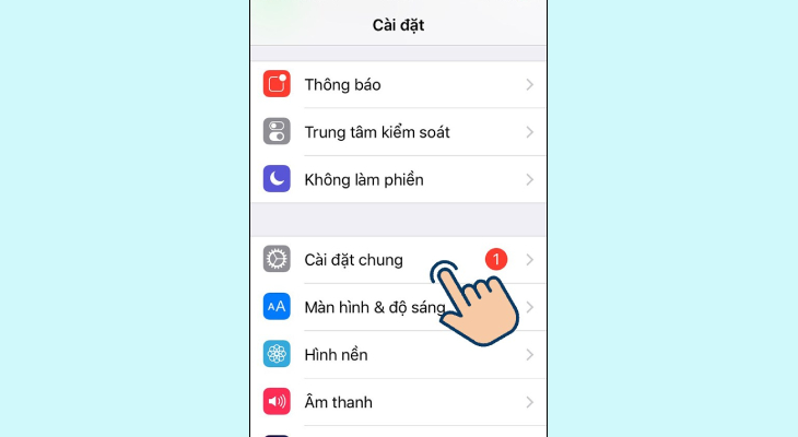 Đi đến cài đặt chung Đi đến cài đặt chung