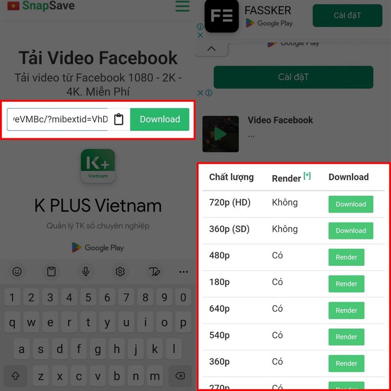 Cách tải video Facebook về điện thoại Cách tải video Facebook về điện thoại